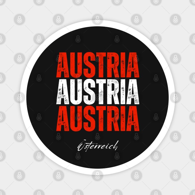 Austria flag, austrian flag Magnet by eka123